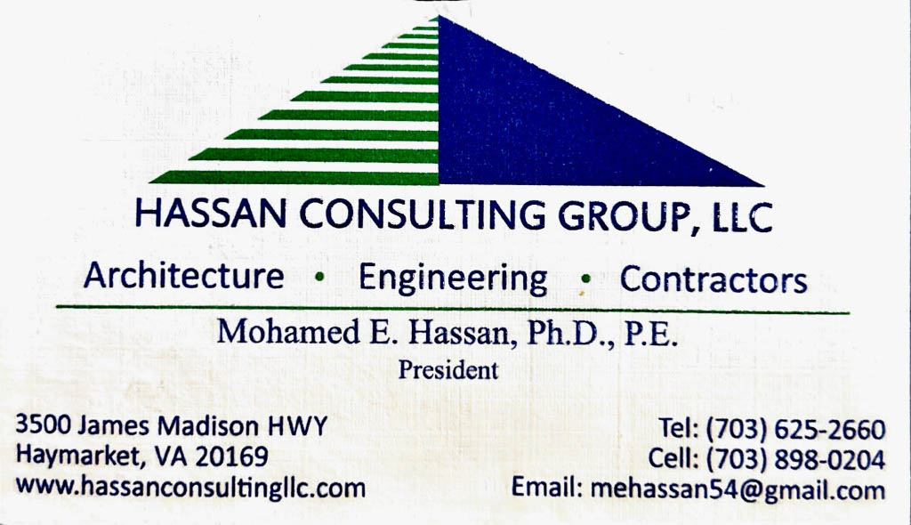 Hassan Consulting Group, LLC business card