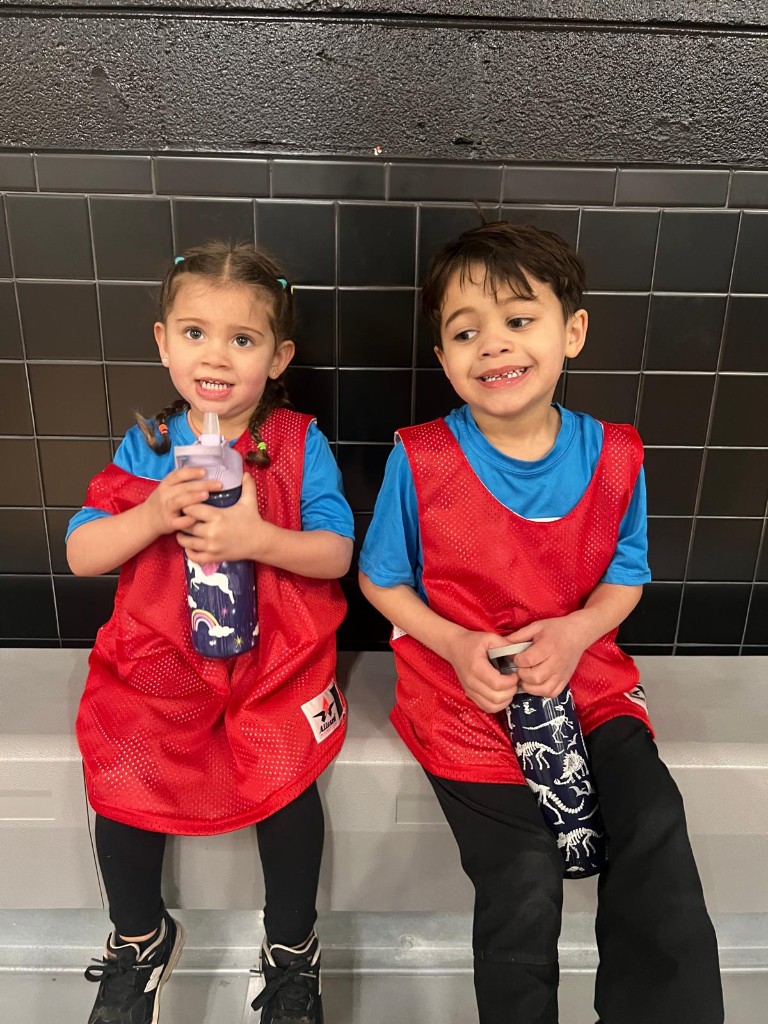Children participating in youth soccer program